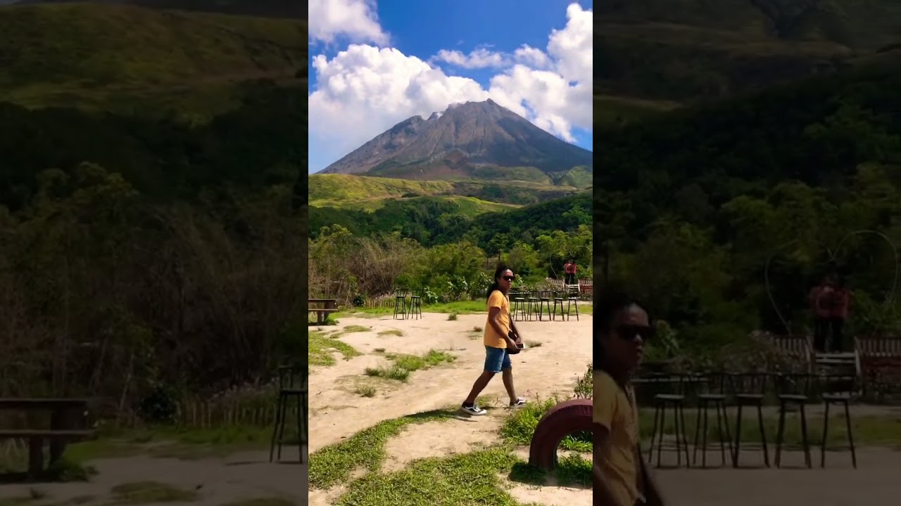 An active volcano in Indonesia - Mount Sinabung