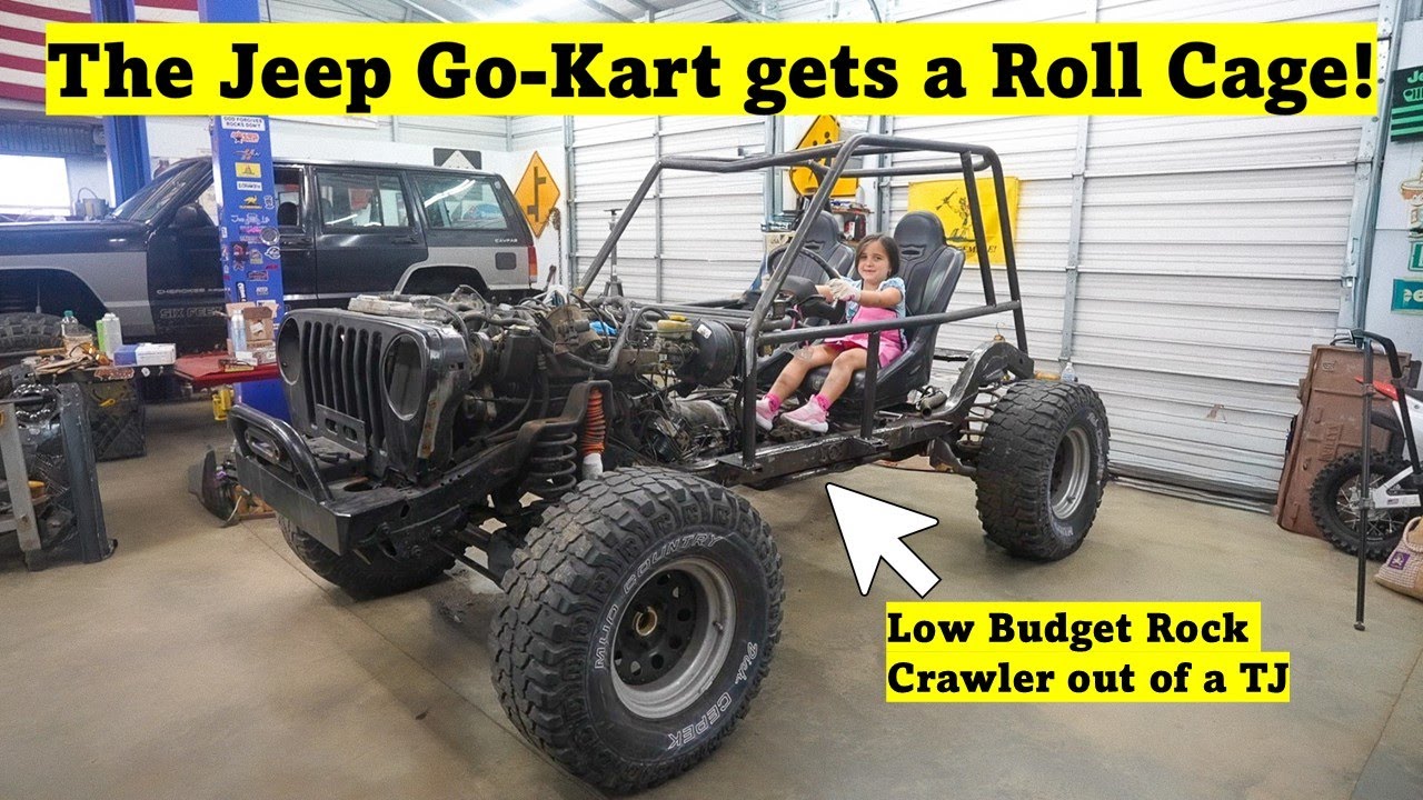 Дешевый Rock Crawler из Jeep Wrangler PT3 (каркас безопасности)