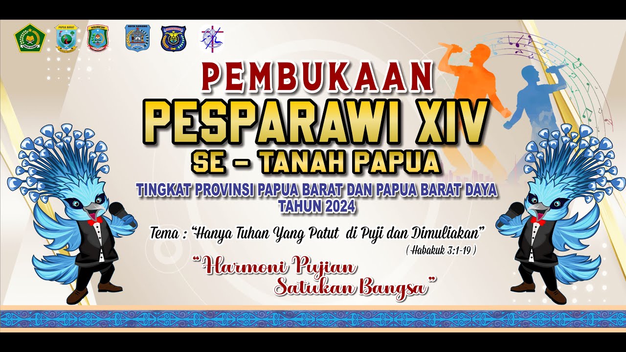 PEMBUKAAN PESPARAWI XIV SE-TANAH PAPUA PROVINSI PAPUA BARAT DAN PAPUA BARAT DAYA TAHUN 2024