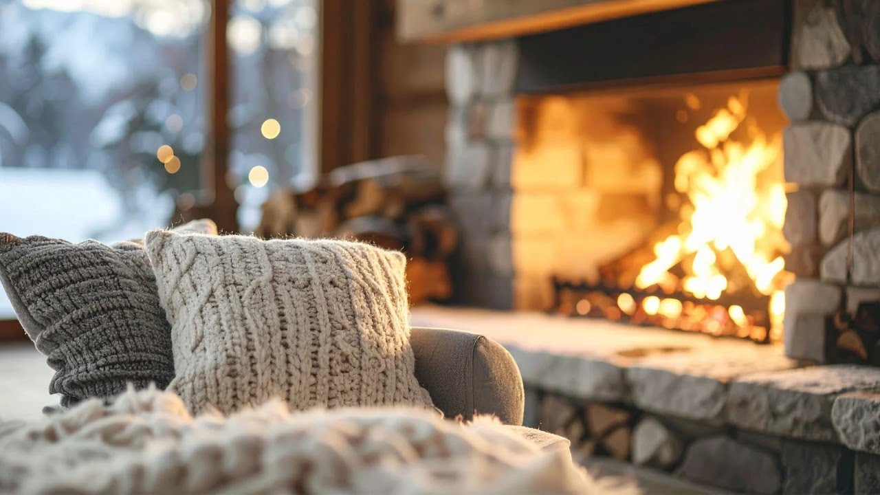 1,5 Hours of Calm Piano Music  | Cozy Fireplace & Peaceful Ambience 🔥🎹 | Relax, Sleep, Study