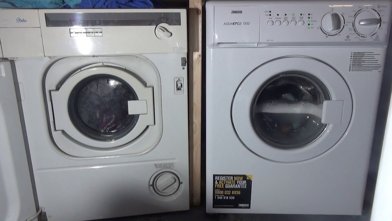 Wash Race No.245 : Zanussi vs zanussi compact old vs new   30 minute wash