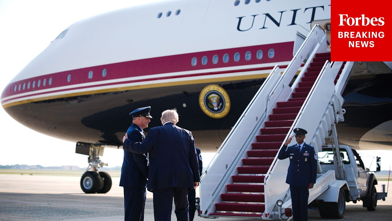 BREAKING NEWS: President Trump Takes First Flight On New Air Force One