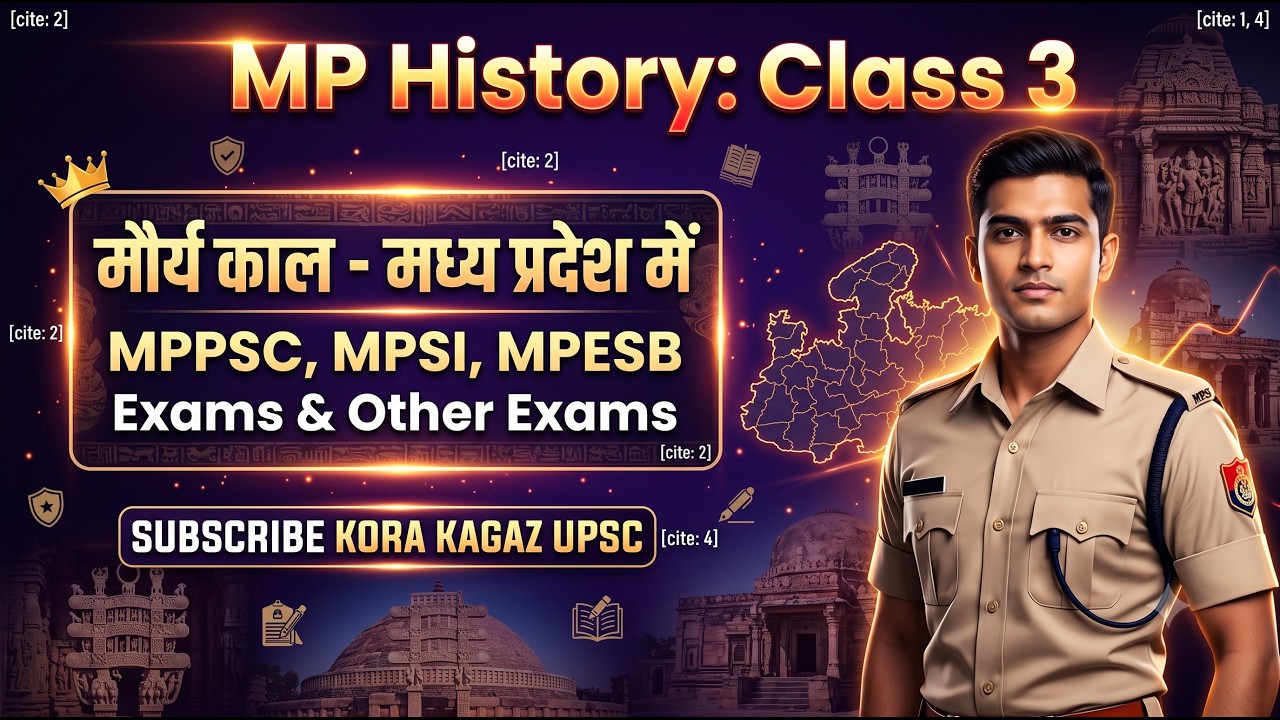 MP History Class: Mauryan Empire in MP by Shivani Mam | MPSI 2026, MPPSC, MP Police & other Exams