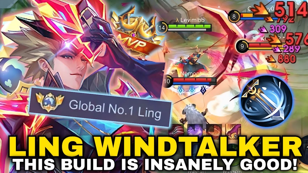 LING WINDTALKER BUILD IS INSANELY GOOD!! | LING NEOBEAST FASTHAND GAMEPLAY WITH BEST BUILD & EMBLEM