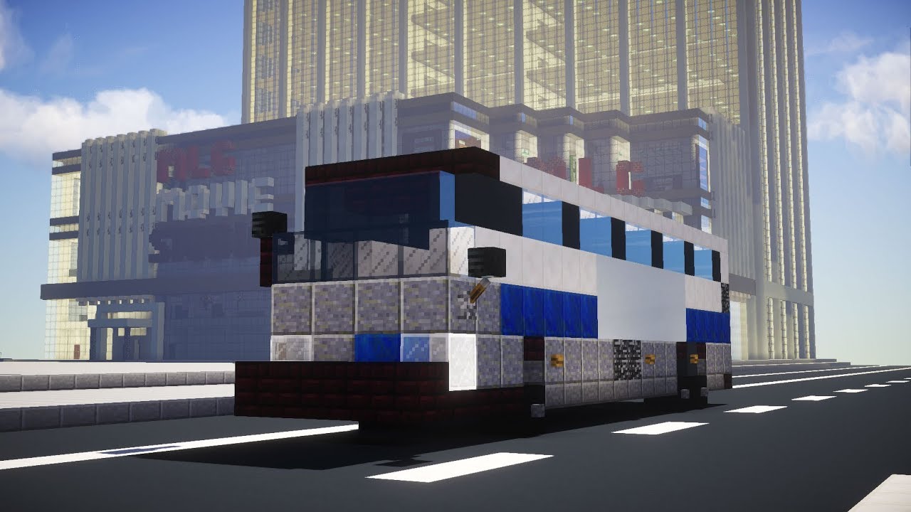 Minecraft NYC MTA MCI D4500 Express Coach Bus Tutorial