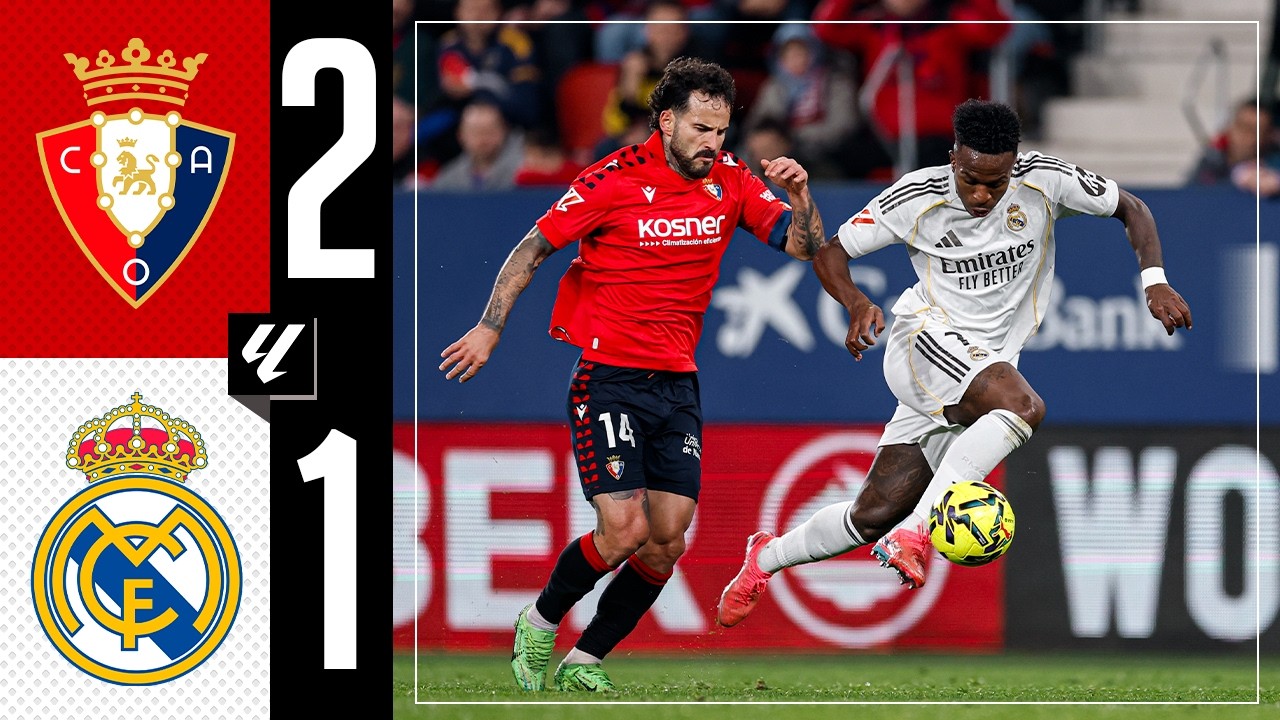 HIGHLIGHTS | Osasuna 2-1 Real Madrid | LaLiga