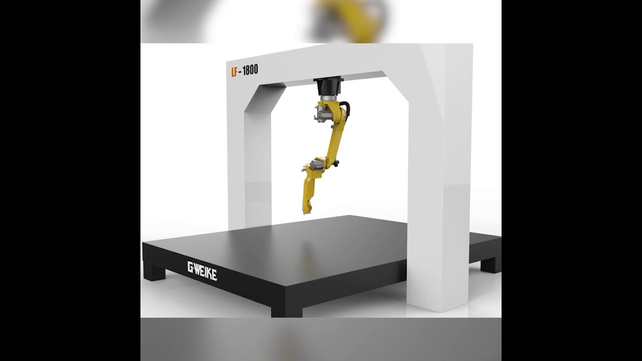 Gweike LASER CUT:ROBOT LF1800 Работ трёмерный волоконный лазерный резка пример резки