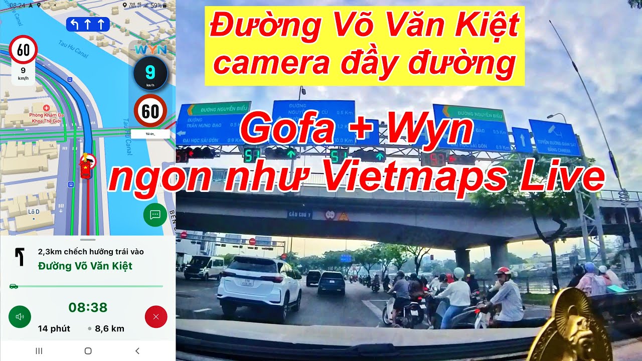 Review app cảnh báo giao thông ngon như Viet Maps Live, Gofa + wyn  miễn phí #nhaovadulich #wyn