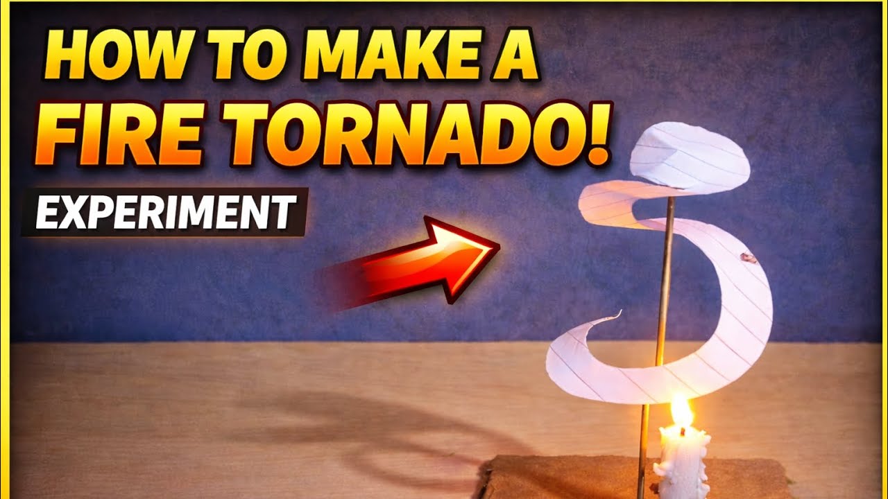 Paper Tornado With Candle 🔥 Amazing Science Experiment l The Danger Zone ⚡