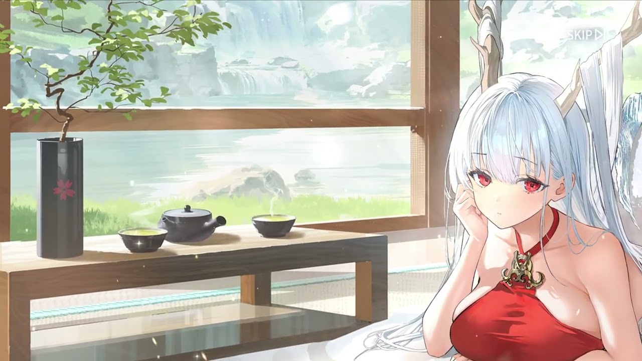 Azur Lane: IJN Shimanto Dual-Form Skin Talk & Move (The Relaxing Dragon God)