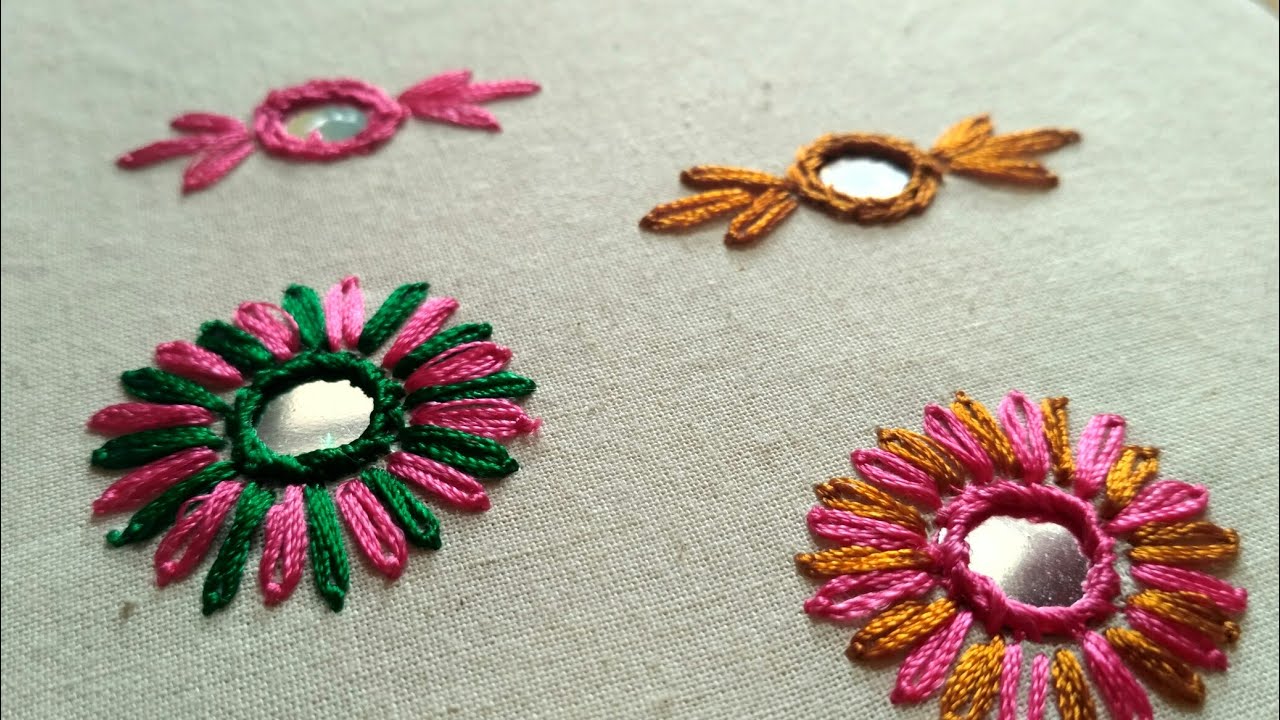 నార్మల్ సుది తో మిర్రర్ కుట్టు ను నేర్చుకోండి/ mirror stitch with normal niddle.