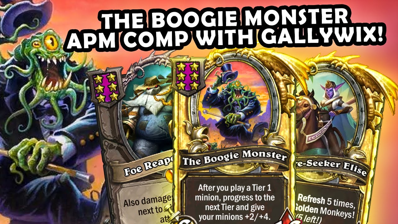 Boogie Monster APM Comp With GALLYWIX! | Hearthstone Battlegrounds