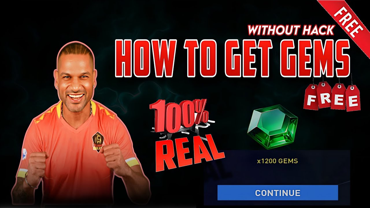 Dream Cricket 25 Free Gems Trick 💎 | 300–500 Gems Kaise Milega Bina Hack 😍