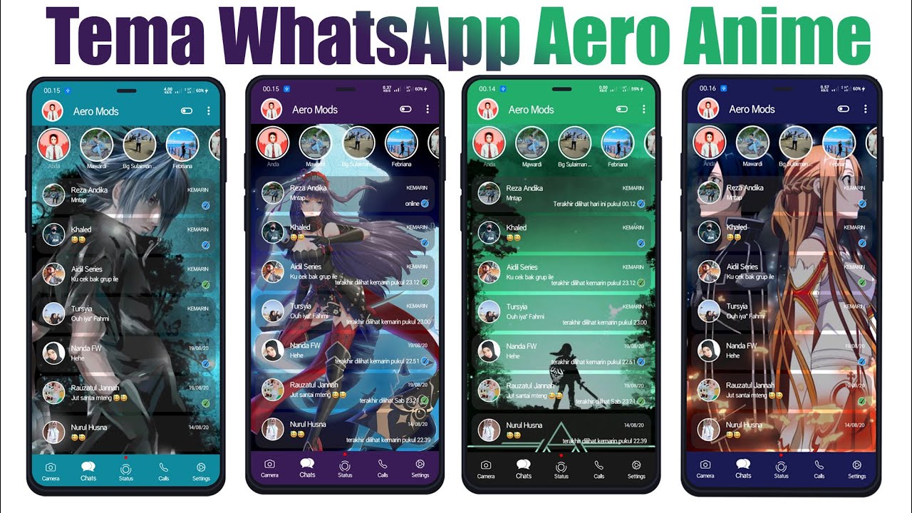 Kumpulan Tema WhatsApp Aero Anime Keren Terbaru 2020