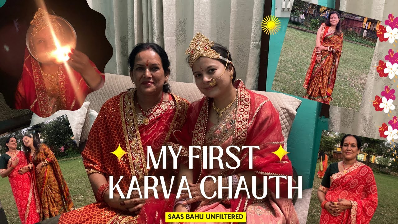 | Karva chauth  celebration || Saas Bahu Unfiltered || #saasbahujodi #karvachauth 