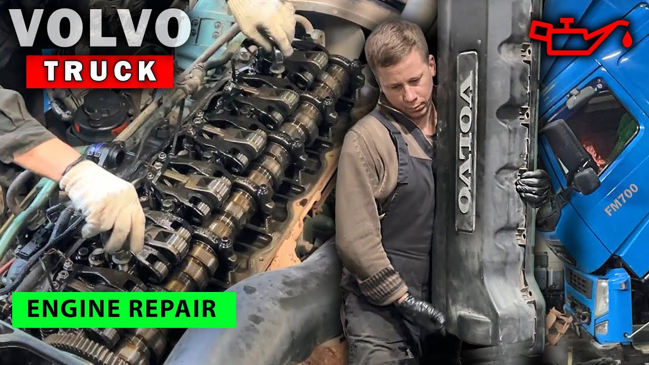 VOLVO FM. Конец?) Ремонт двигателя. пробег 0.7 млн. Нет давления масла. D11C