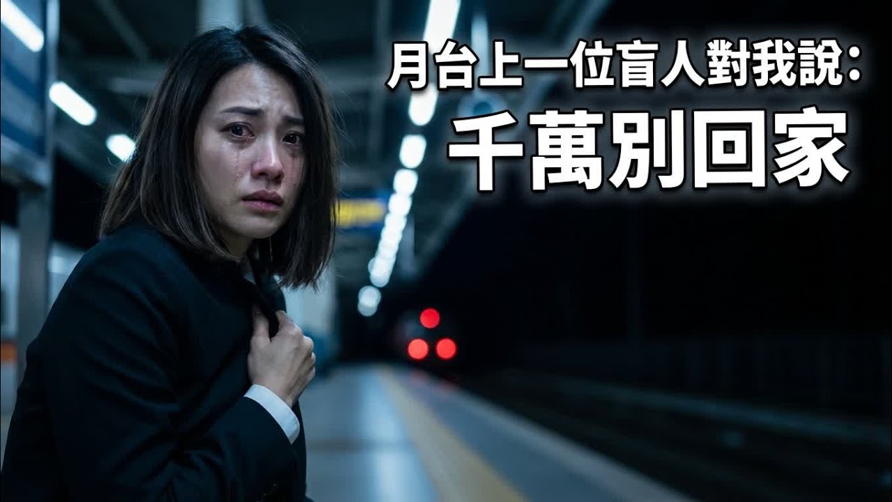 「快逃！別回家！」月台盲婦一席話救了我。隔天看新聞，老公竟是億級詐騙案主謀！