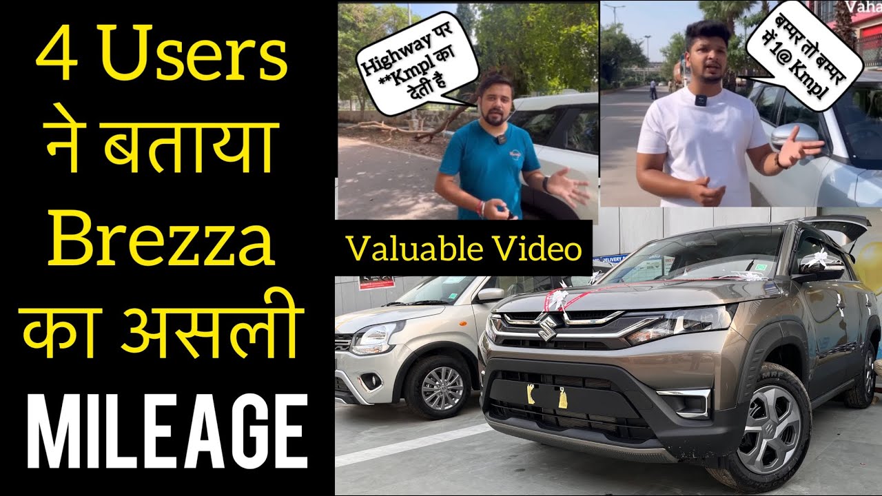 Real Life Mileage of New Brezza by Users 🔥 4 Owner Feedbacks in 1 Video 🔥