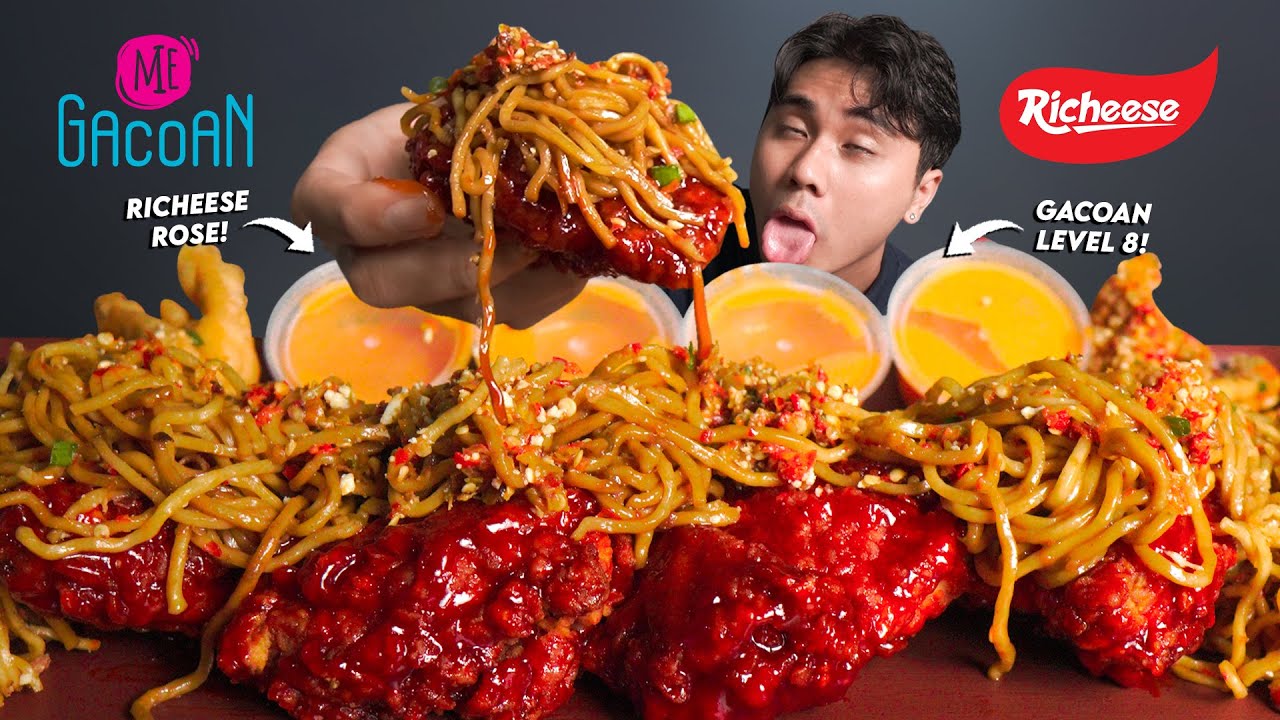 PARAH!! MUKBANG GACOAN LVL 8 + AYAM RICHEESE ROSE!! PERUT PANAS!!🥵