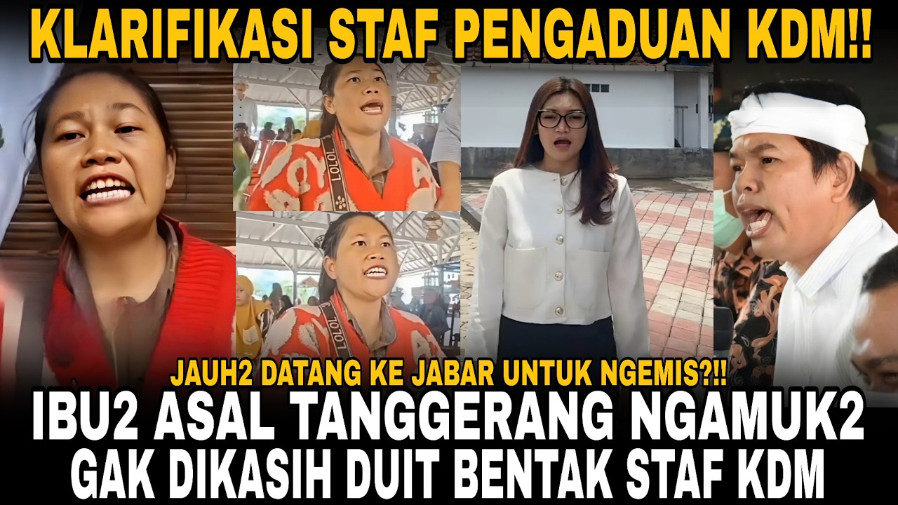 KLARIFIKASI TEH WIDIA STAF KDM TERKAIT IBU2 NGAMUK DIPOS PENGADUAN!! TERNYATA GAK DI KASIH DUIT MARA
