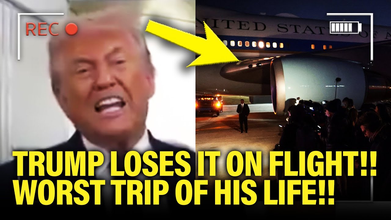 Trump LOSES IT on AIR FORCE ONE as TRIP COLLAPSES