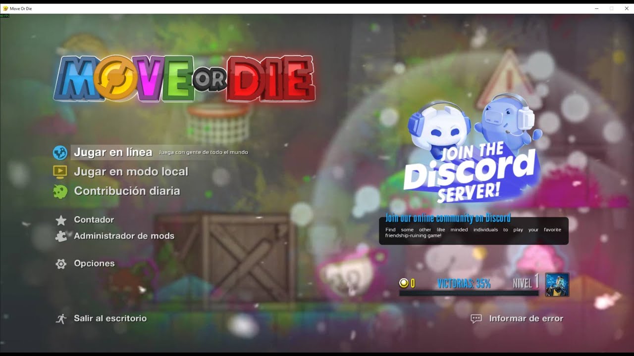 juego move or die por primera vez