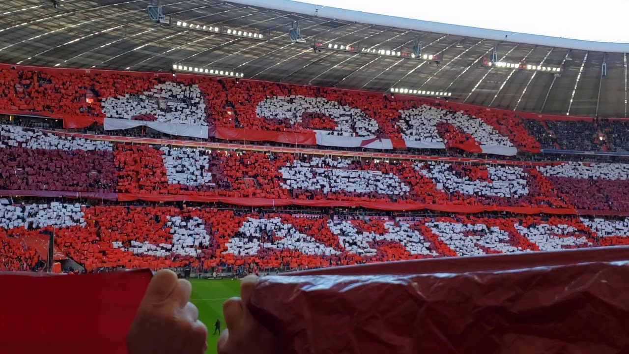 FC Bayern München v Augsburg | FC Bayern 120 Jahre | Bundesliga | Choreographie | 08.03.2020