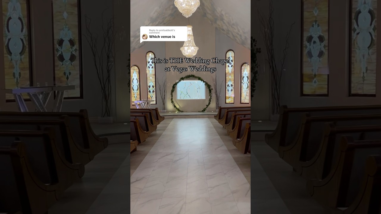 THE Wedding Chapel for you 💞 #lasvegaswedding #vegasweddings