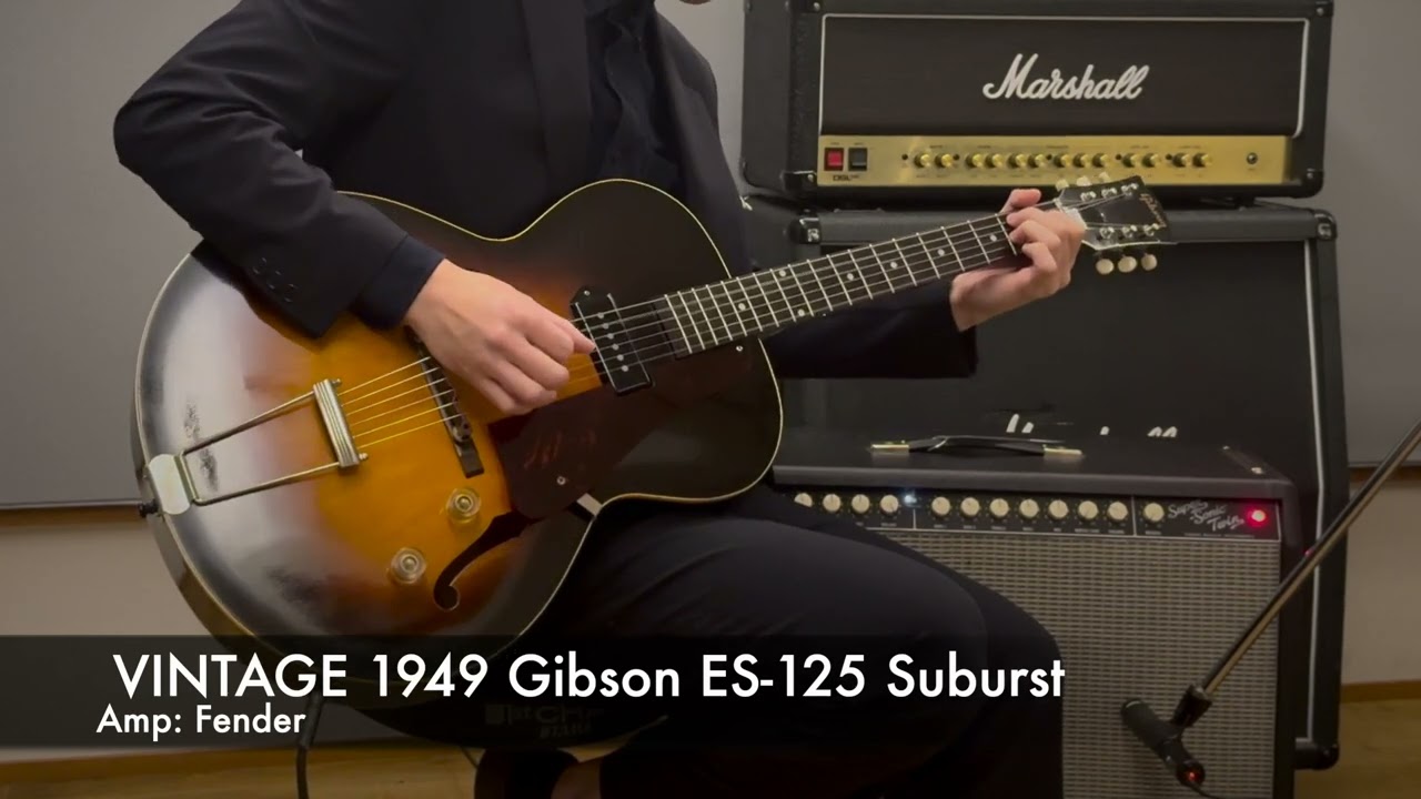VINTAGE 1949 Gibson ES-125 Sunburst