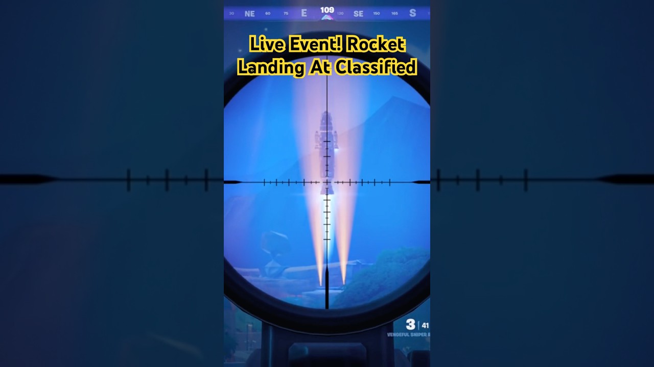 Live Event‼️⚠️ Rocket Landing on Classified🤯 #fortnite #fortniteclips #fyp #news #liveevent #gaming