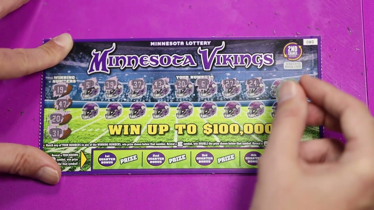 New Gray Card! - 2 $5 Minnesota Vikings Scratch-Offs