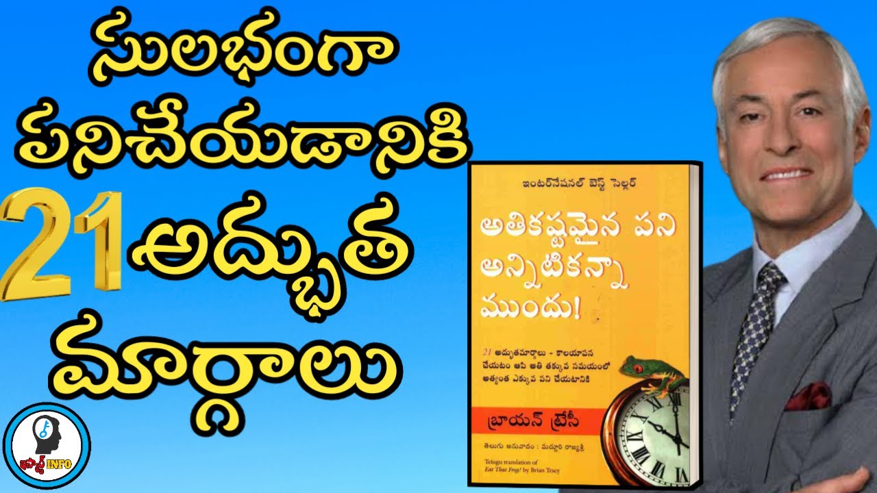 Eat That Frog Summary in Telugu | Brian Tracy | IsmartInfo
