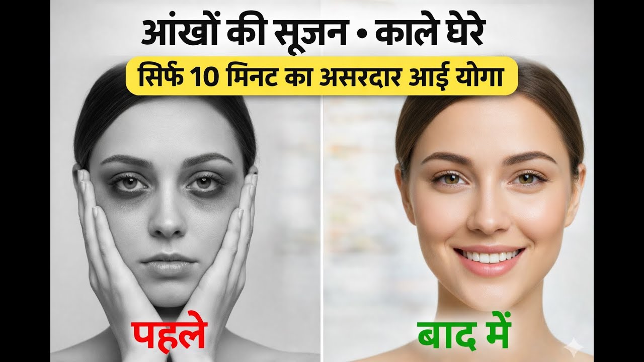 5 Minute Face Massage FIXES Sunken Eyes | Yoga | Face Glow | Natural Skincare @preetvyawellness