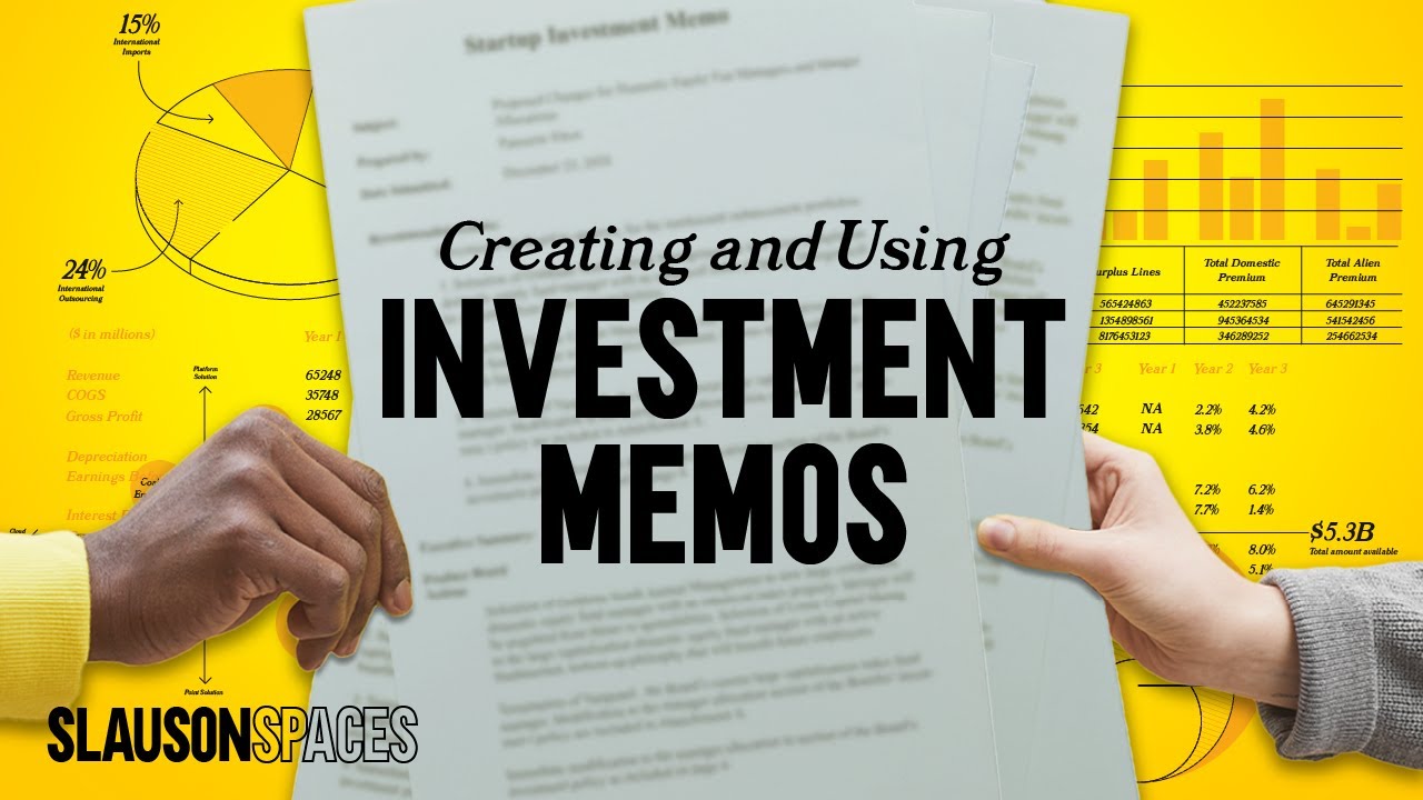 How Venture Capital Firms Create and Use Investment Memos | Slauson & Co. ♻️