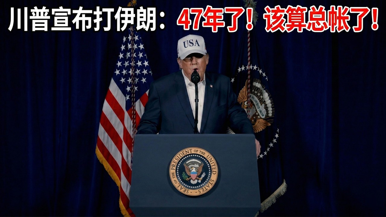 川普发表电视讲话宣布对伊朗开战：47年了！该算总帐了！ （中文字幕）