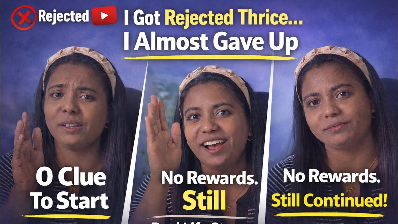 I Got Rejected 3 Times… But I Didn’t Quit #contentcreator #motivational 