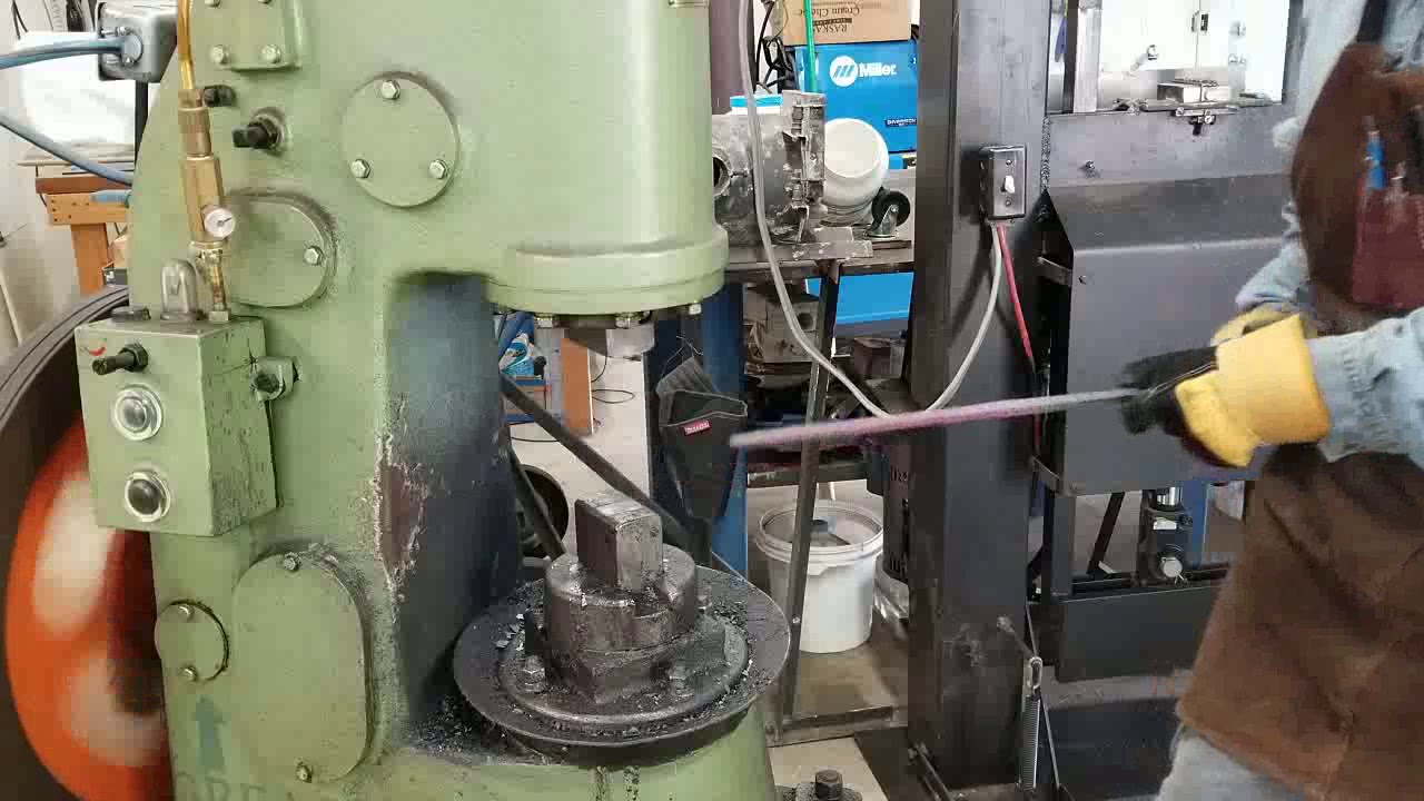 Forging a 24 inch steak Turner.