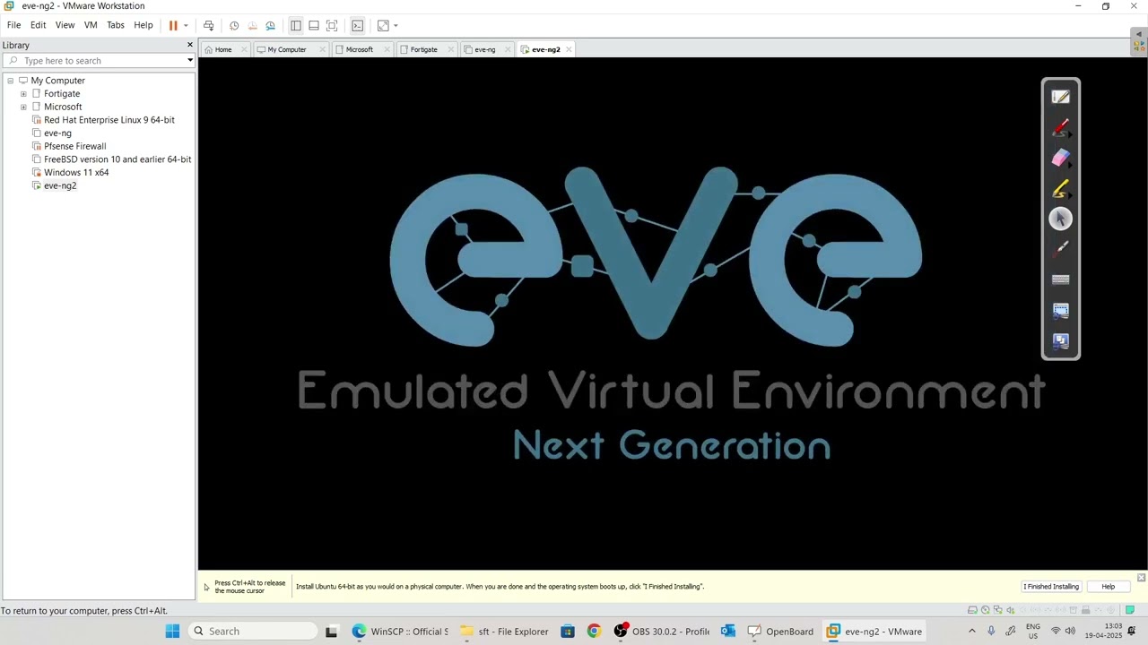 how to install eve-ng in VMware and upload images   Hindi