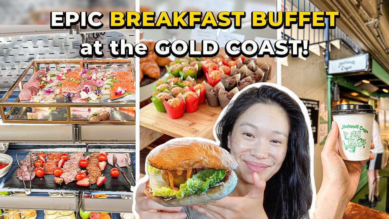 EPIC Breakfast Buffet, Coffee at Surfers Paradise & MUST VISIT Gold Coast Restaurant! Vlogmas 2022