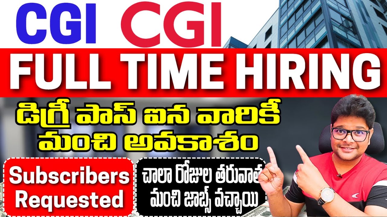 Finally CGI Direct Hiring Started | CGI Recruitment 2026 | Latest Jobs in Telugu | This is Vidhey