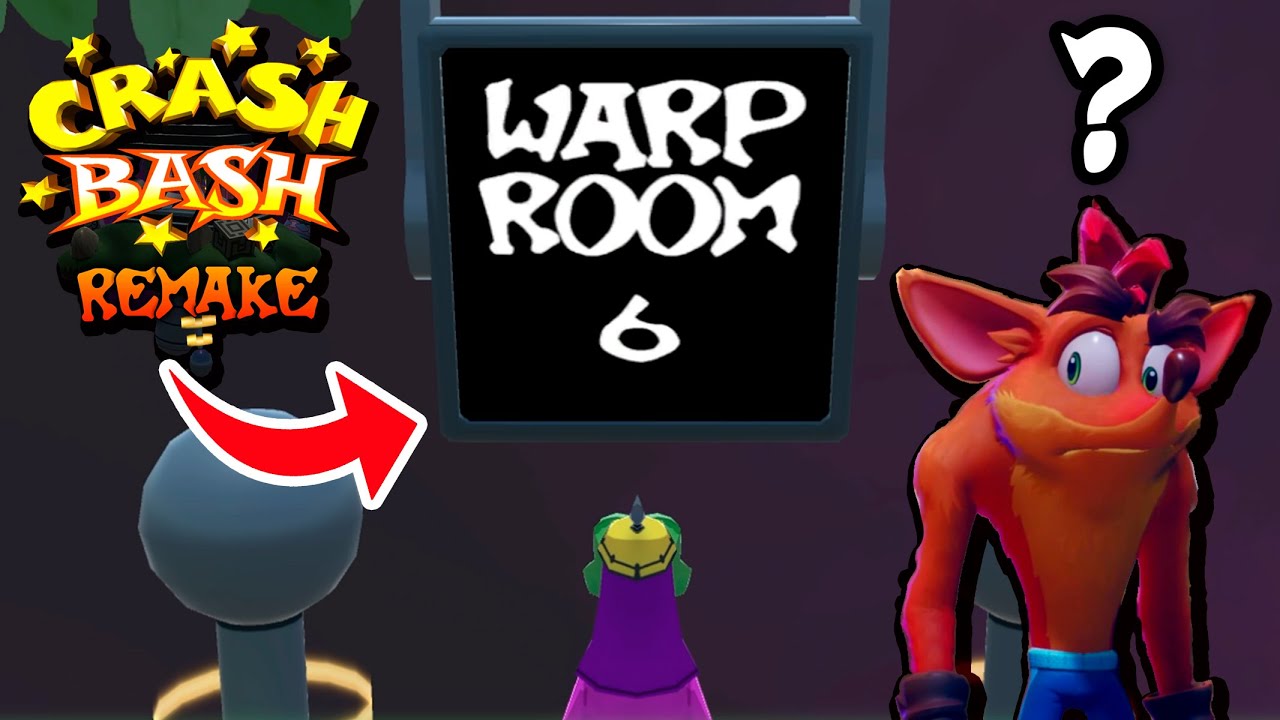 Desvendando o MISTERIOSO Warp Room 6 de CRASH BASH | Crash Bash Remake