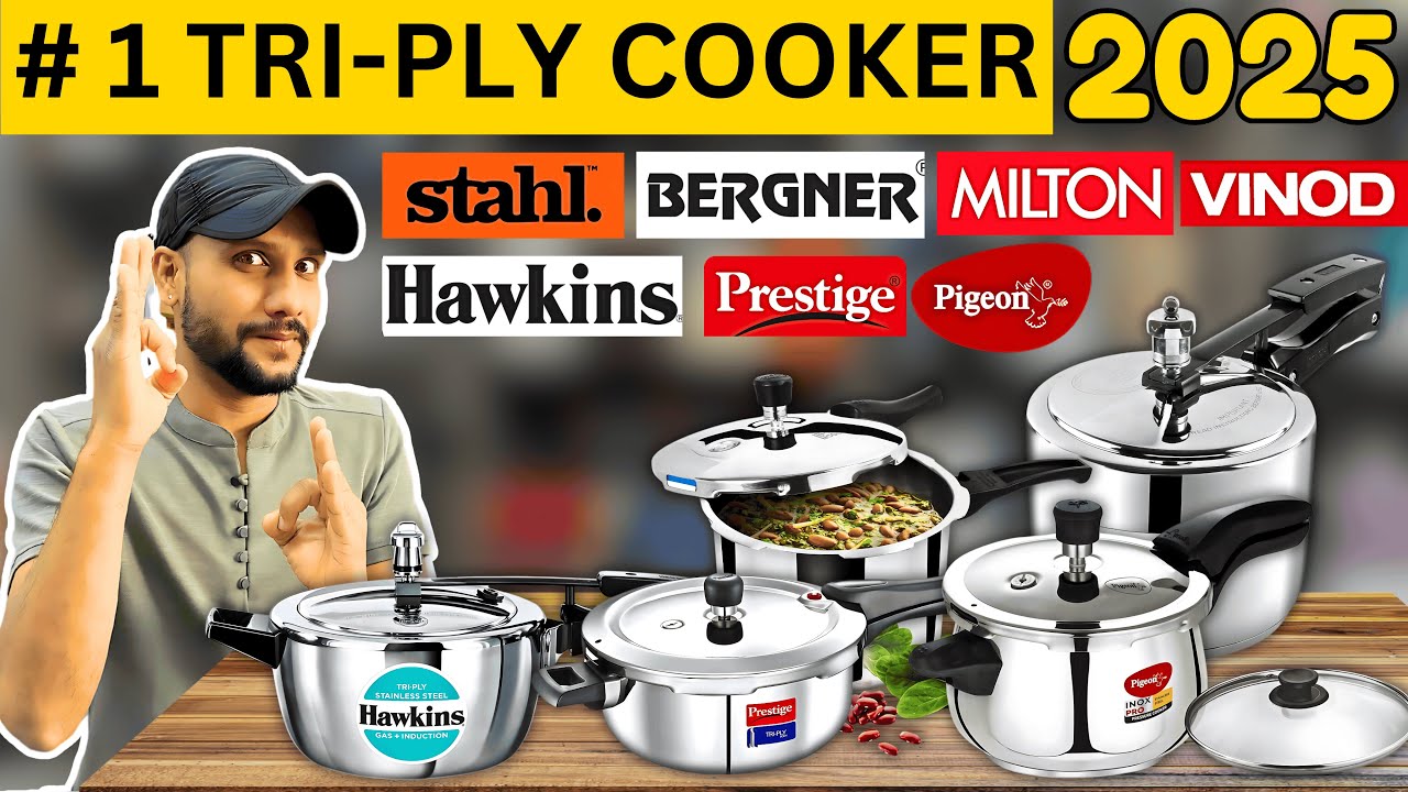 Best Triply Cooker 2025 | Top 7 Brands Compared | Best Triply Stainless Steel Pressure Cooker 2025