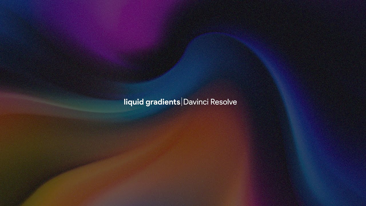 Create Abstract Liquid Gradients -  Davinci Resolve 18 Tutorial