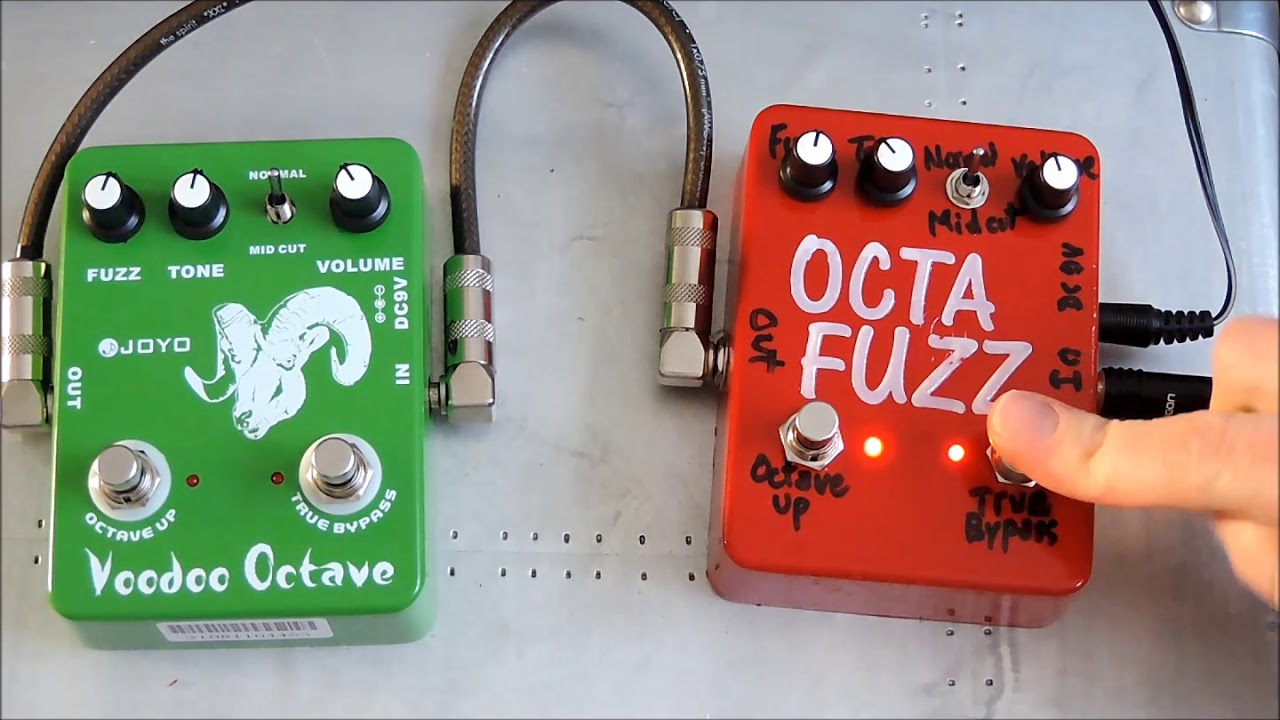 Joyo Voodoo Octave Stock Vs Mod shootout, Msm workshop
