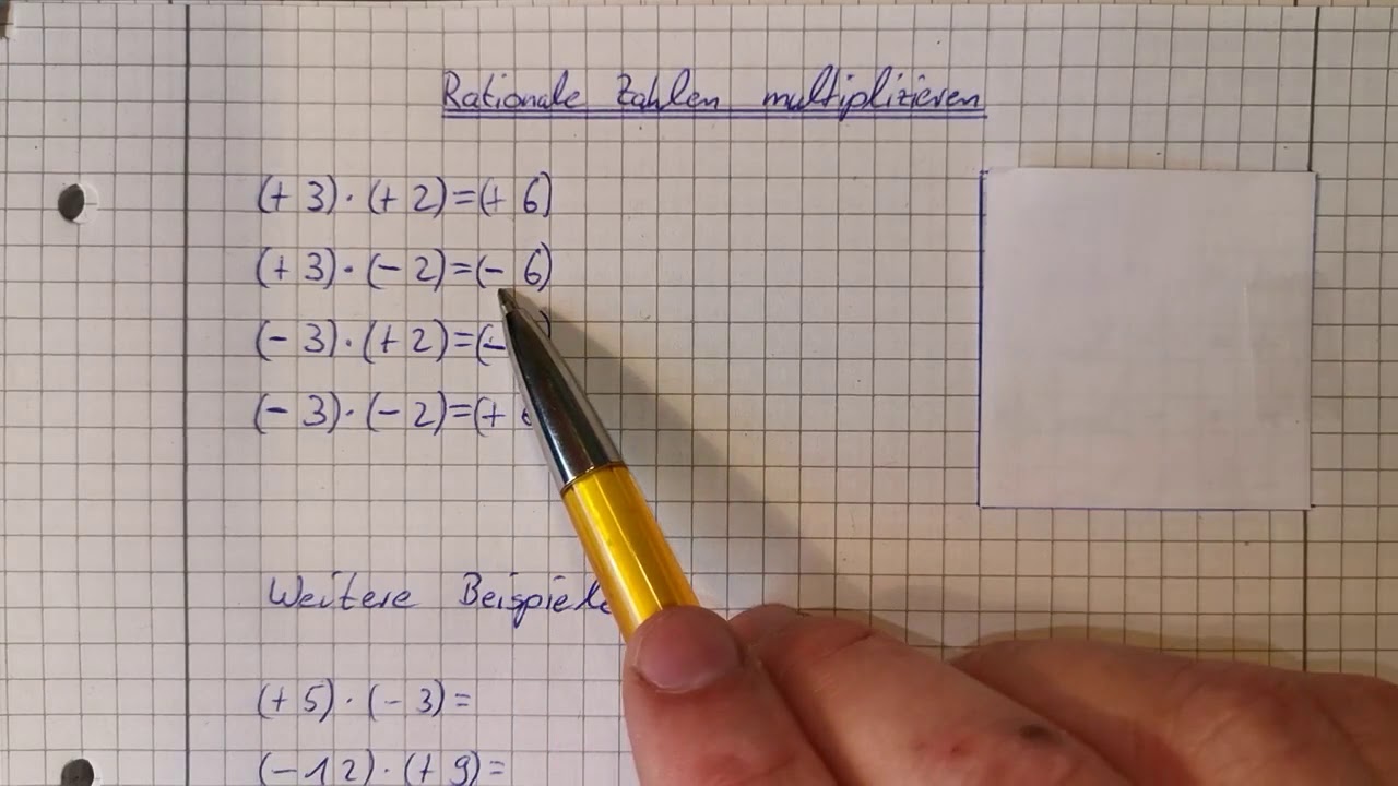 Rationale Zahlen Multiplizieren