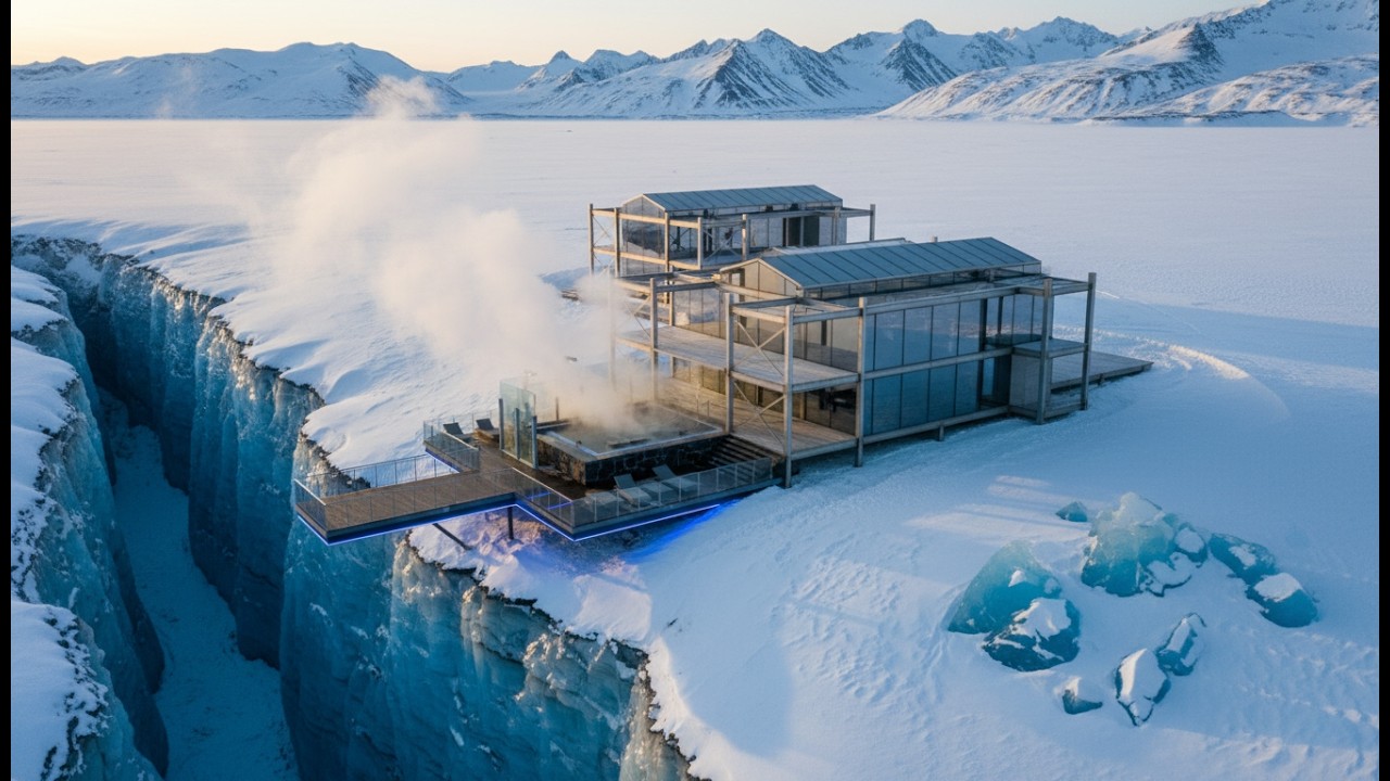 Construcción de una mansión de 445 millones de pesos sobre un glaciar