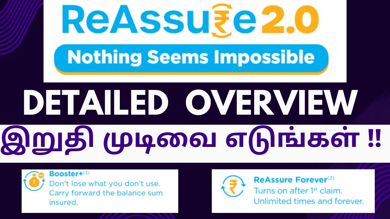 Niva Bupa Reassure 2.0 (Tamil) | Titanium , Platinum - variant full details