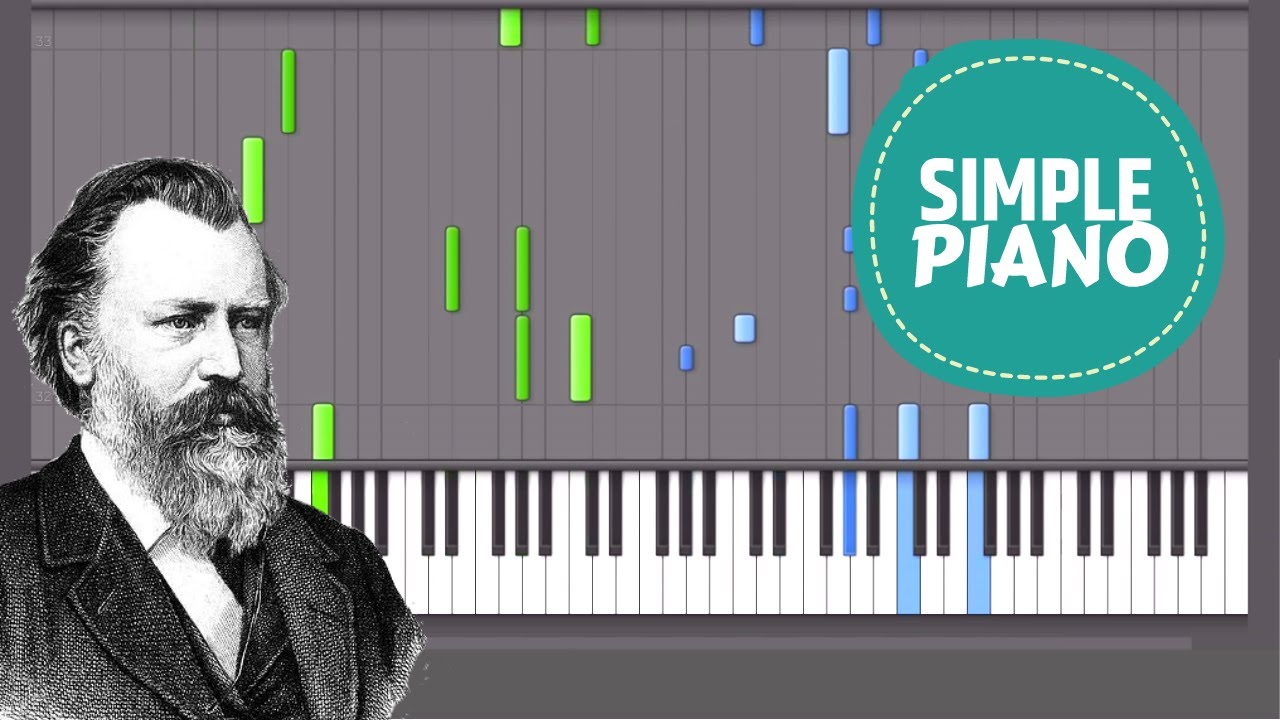 Brahms Waltz Op.39 No.15 - Easy Piano Tutorial + SHEET MUSIC
