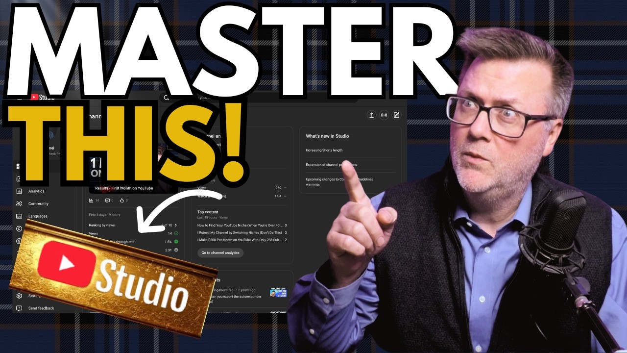 Master YouTube Studio in 15 Minutes – From Zero to Money-Making