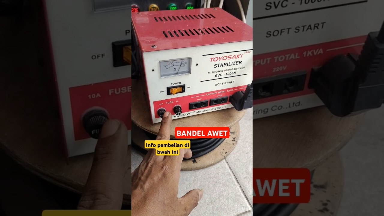 stavol TOYOSAKI KUAT#settings #stabilizer #listrik